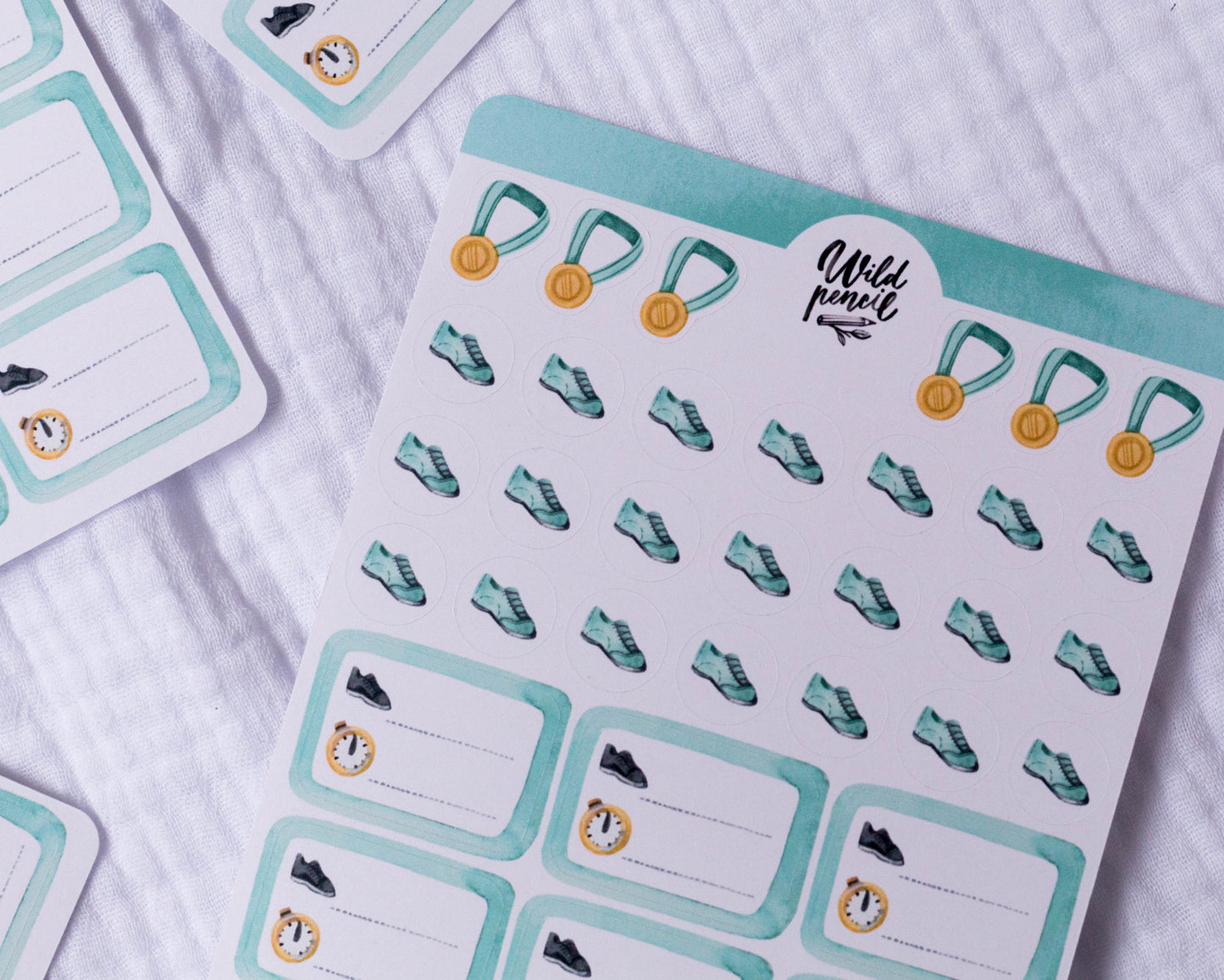 Planner Sticker Sheet — Running
