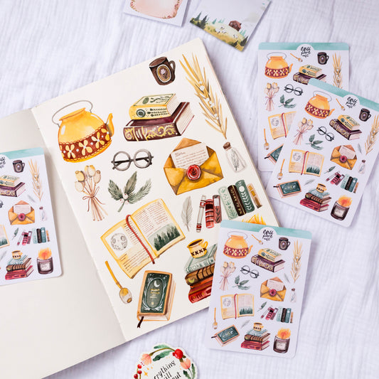 Nálepkový arch — Knihovna