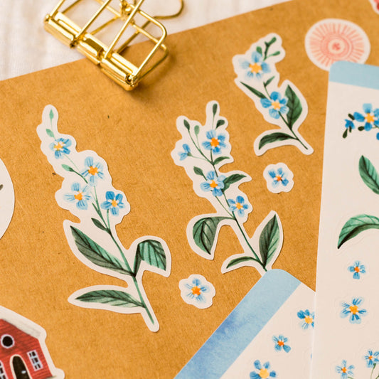 Arch samolepek — Pomněnkové květiny