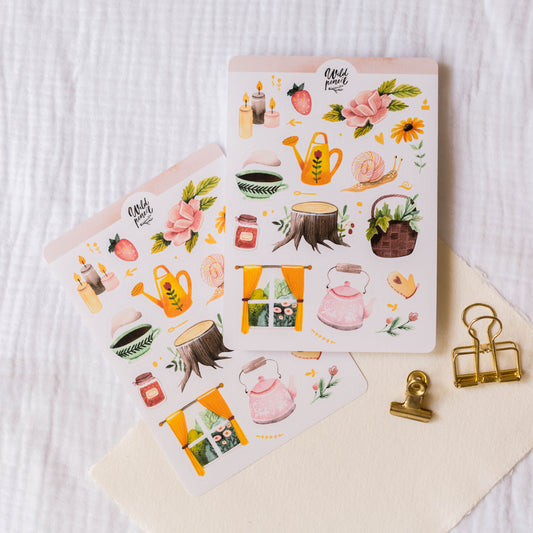 Nálepkový arch — U babičky