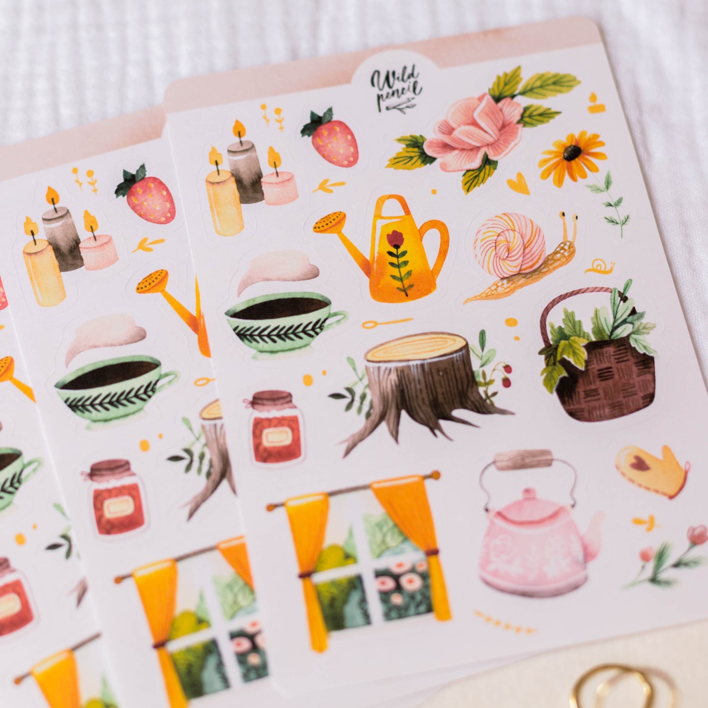 Nálepkový arch — U babičky