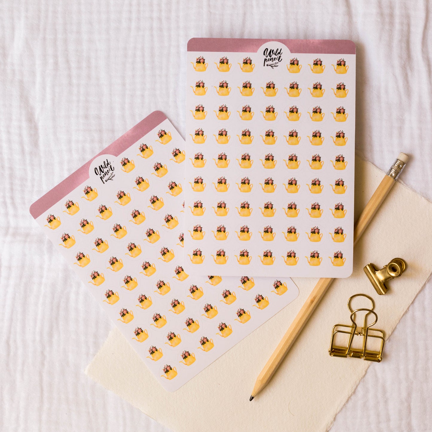 Samolepkový arch — Zalévání