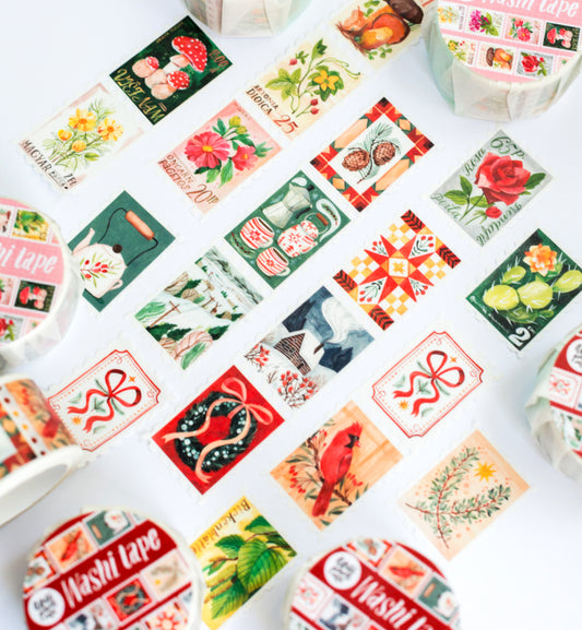 Washi Tape — Christmas Stamps
