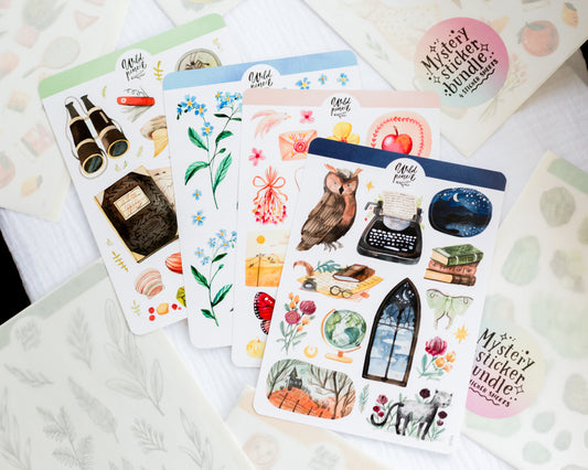 Mystery Bag — balíček čtyř náhodných samolepkových archů