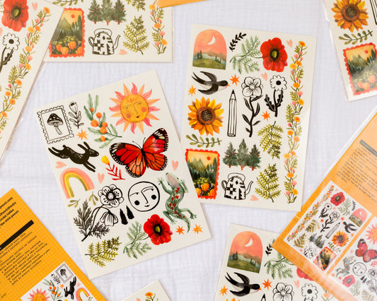 Dočasná tetování - Pozdní léto