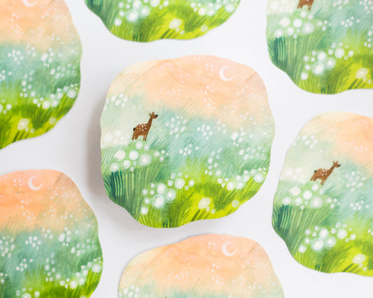 Vinyl Sticker — Sunrise on the Meadow