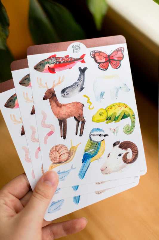 Samolepkový arch — Zvířata