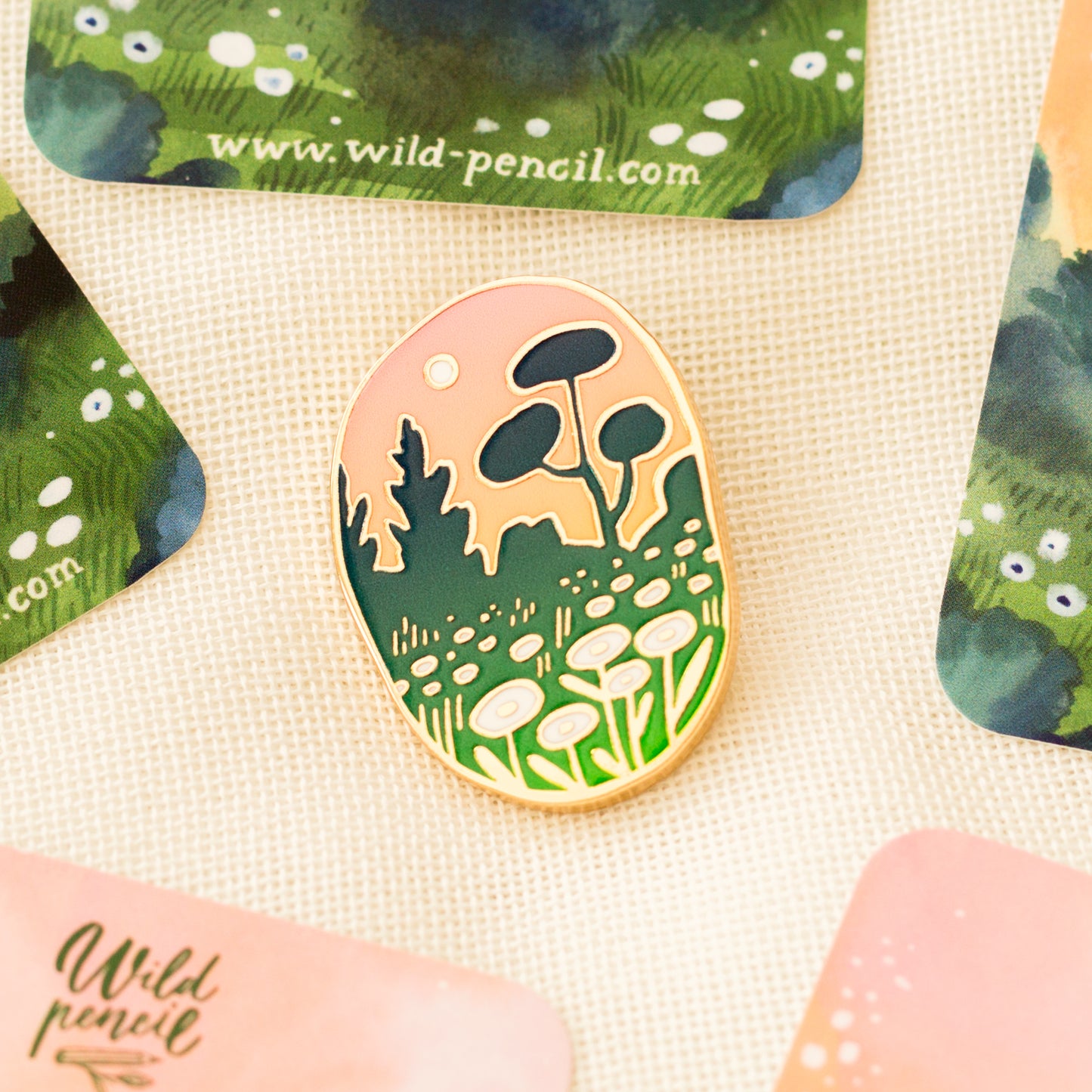 Enamel pin — Meadow