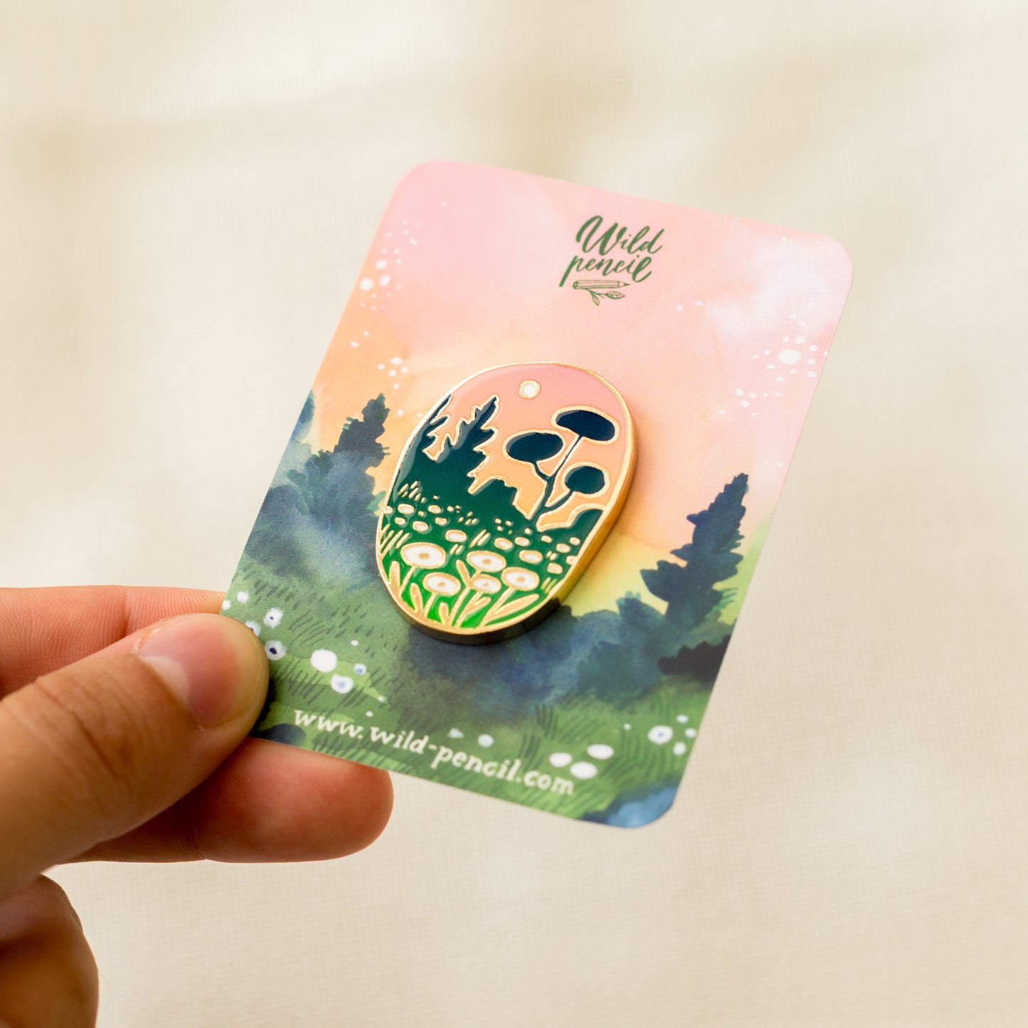 Enamel pin — Meadow