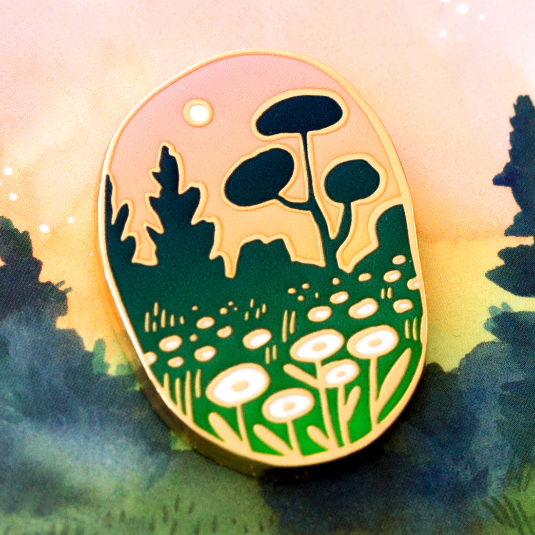 Enamel pin — Meadow