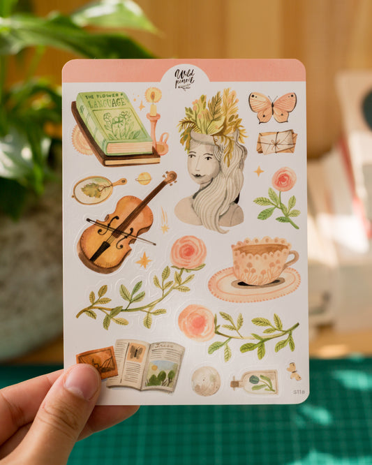 Samolepkový arch — Lesní krajiny