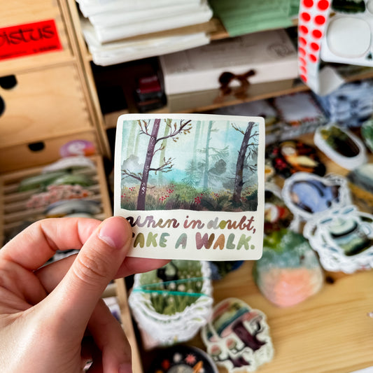 Vinylová samolepka — Take A Walk