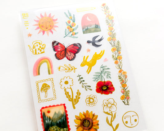 Vinyl sticker sheet — Stamps