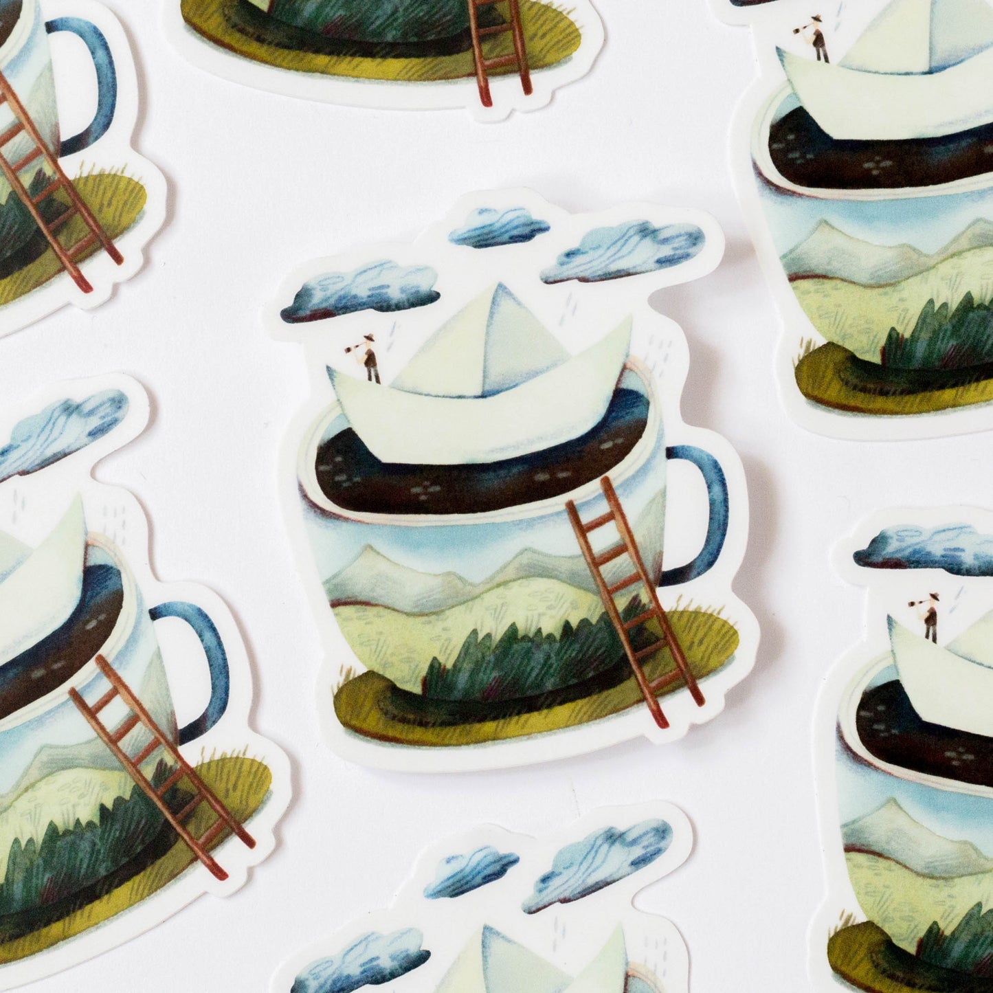 Vinyl sticker — Floating