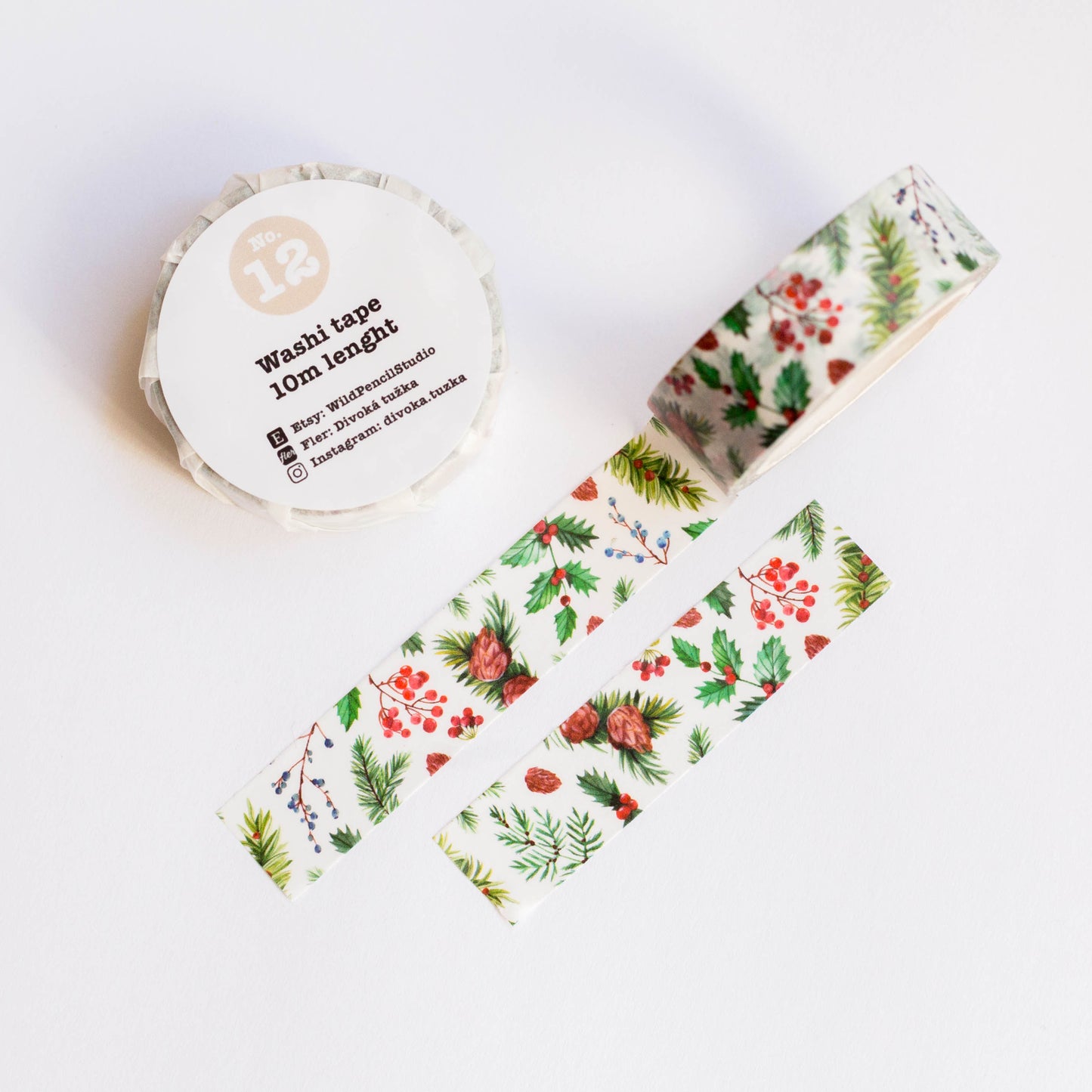 Washi páska — Zimní větvičky