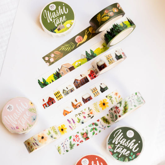 Washi Tape — květinové