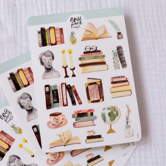 Arch se samolepkami — Knihovnička