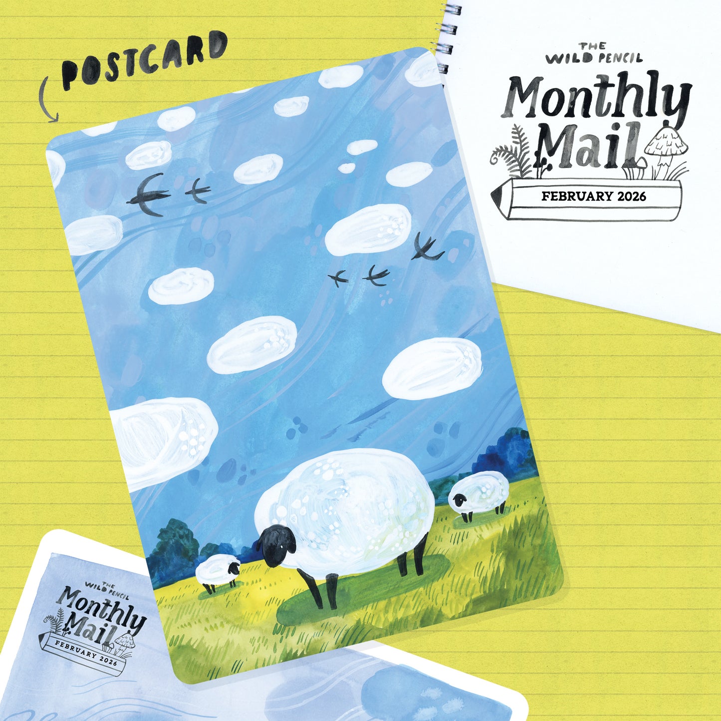 Monthly Postcard Subscription