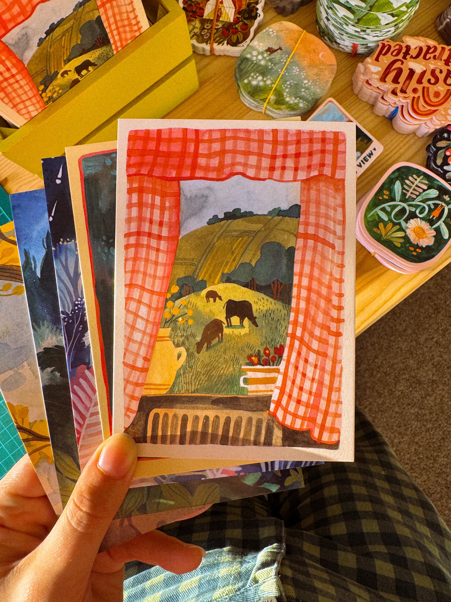 Postcard — Gingham