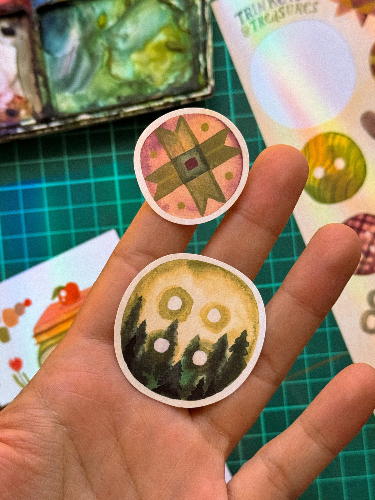 Vinyl sticker sheet — Stamps