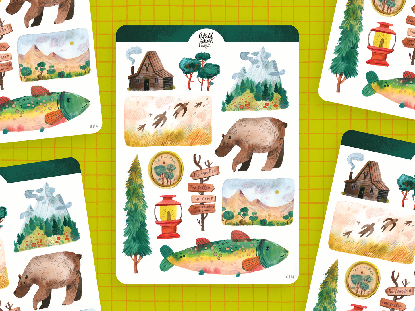 Samolepkový arch — Národní park