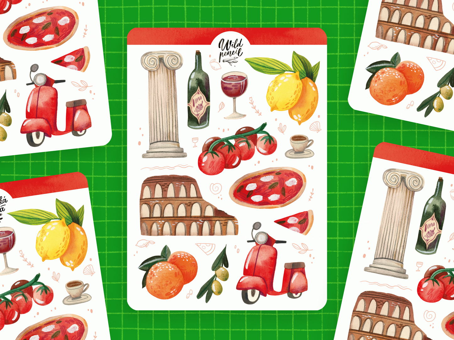 Nálepkový arch — Botanická zahrada