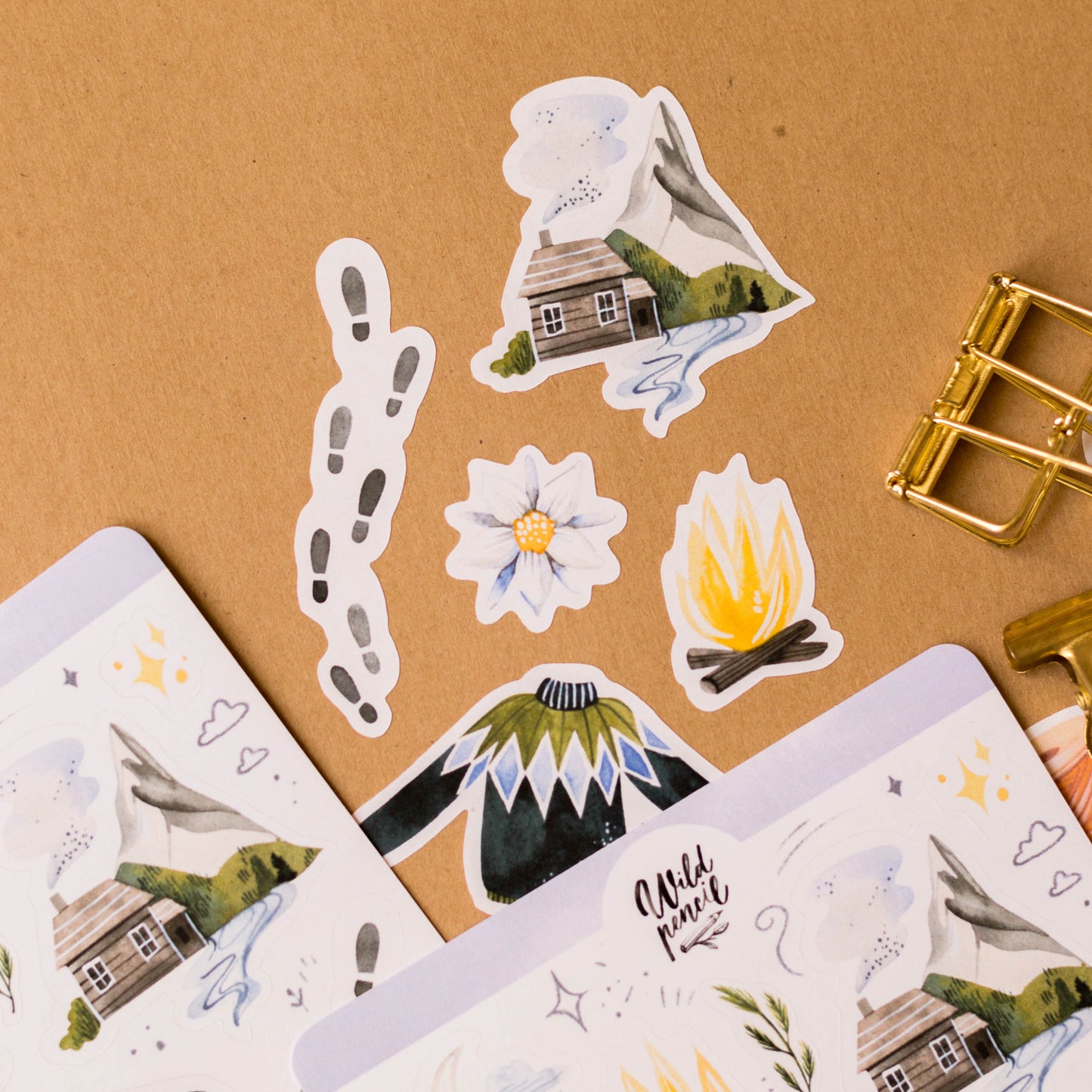 Sticker Sheet — In The Mountains