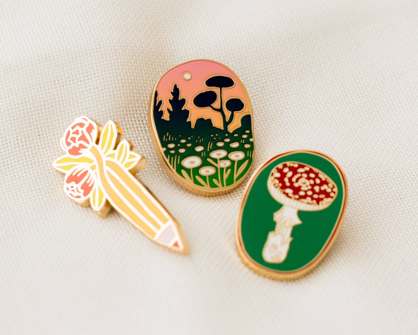 Enamel pin — Mushroom