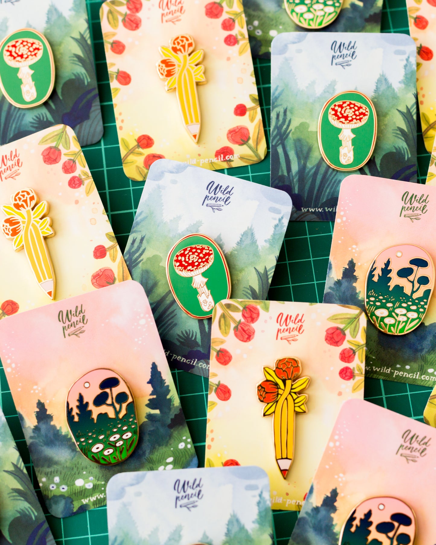 Enamel pin — Mushroom