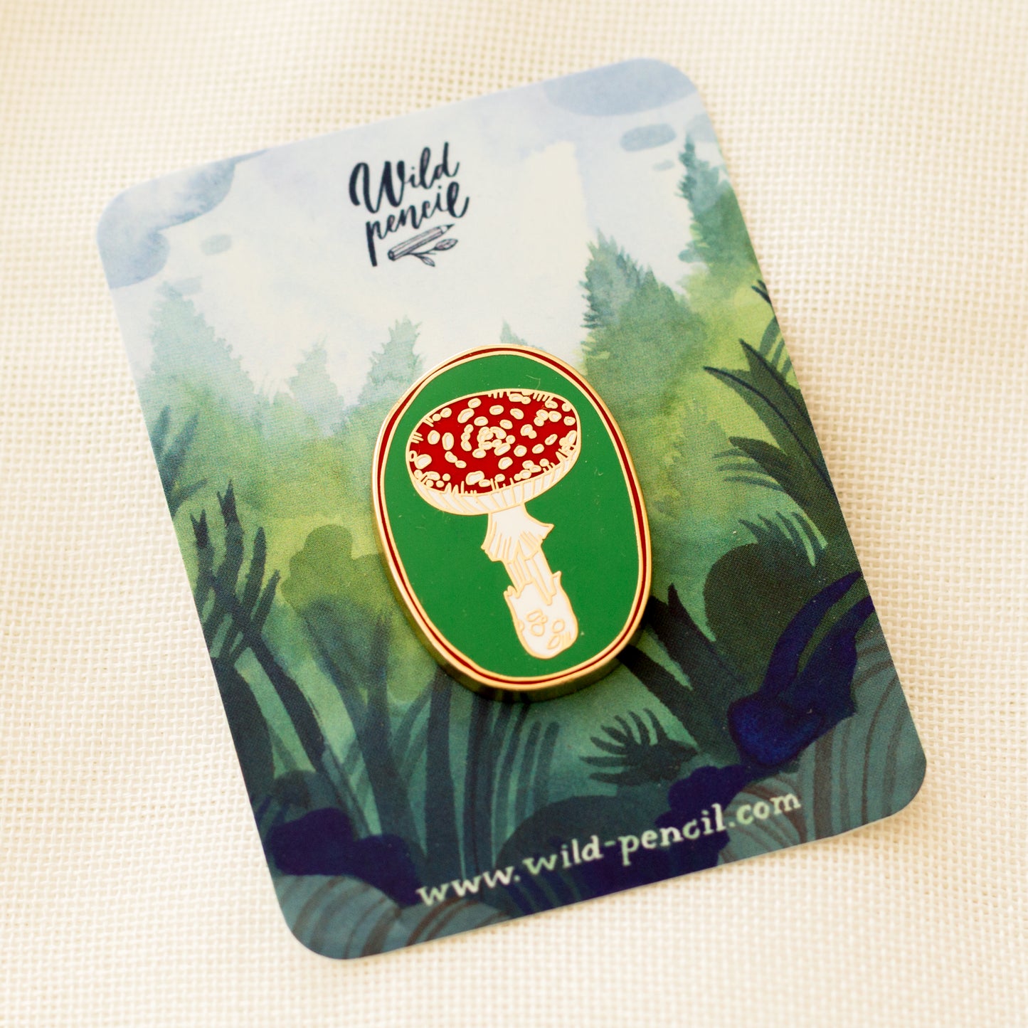 Enamel pin — Mushroom