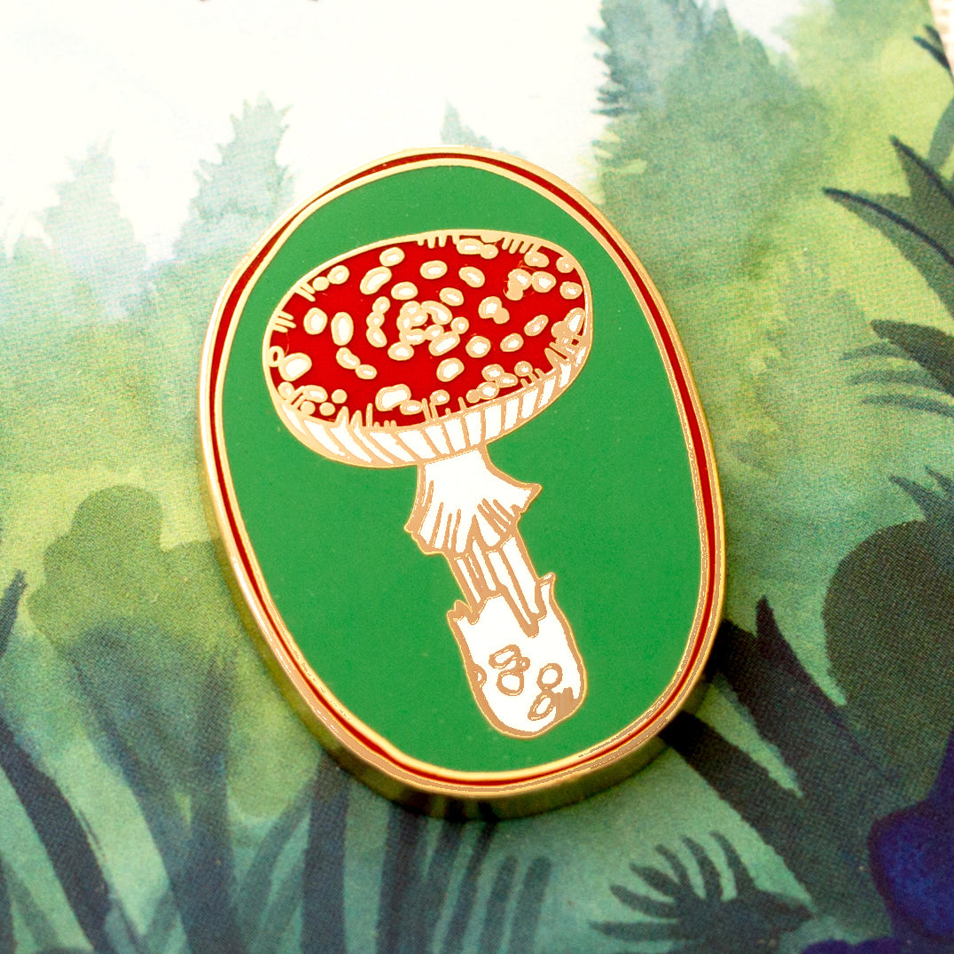 Enamel pin — Mushroom
