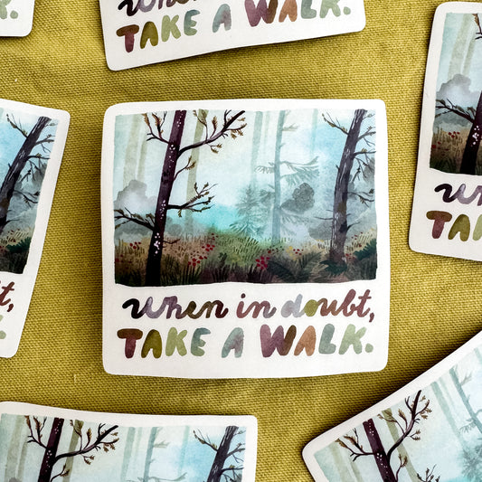 Vinylová samolepka — Take A Walk