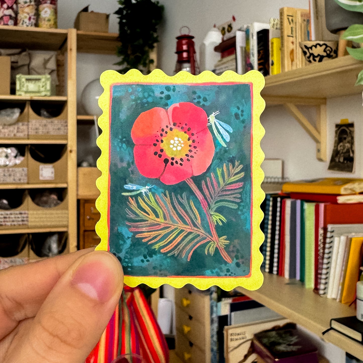 Vinylová samolepka — Maková známky