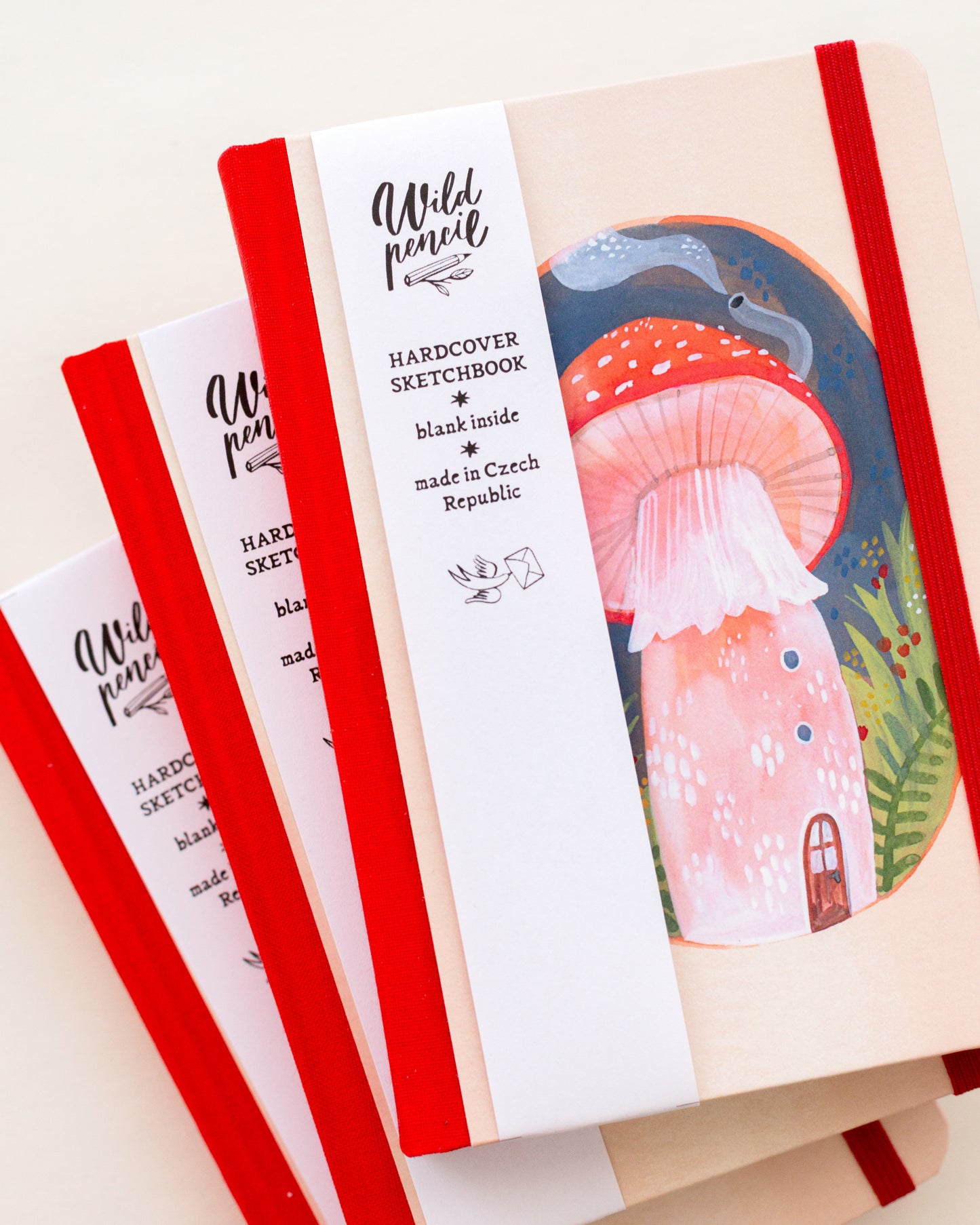 Hardcover Notebook — Mushroom Home