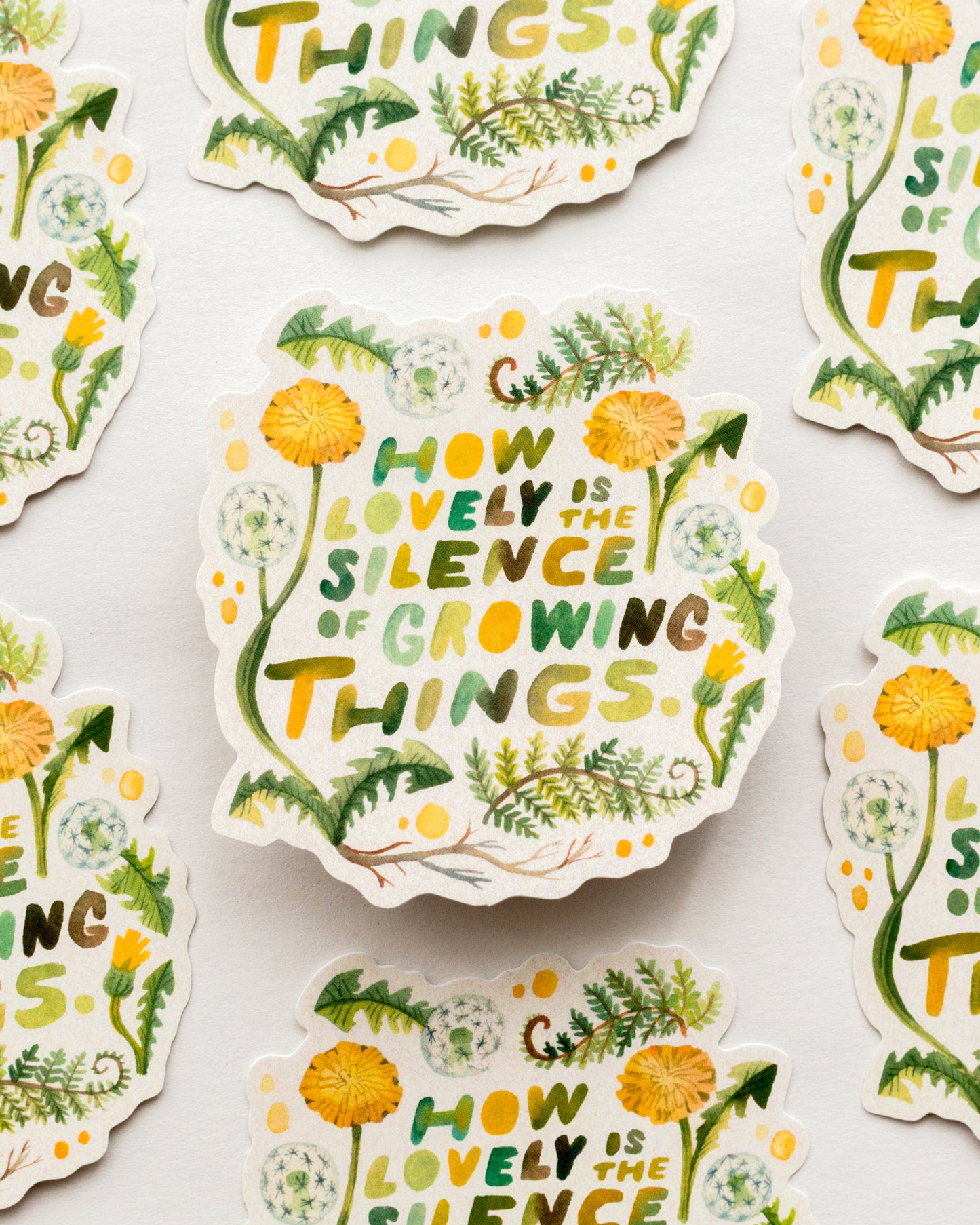 Vinylová samolepka — The Silence Of Growing Things