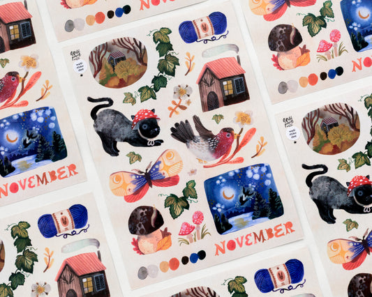 Vinyl sticker sheet — Stamps