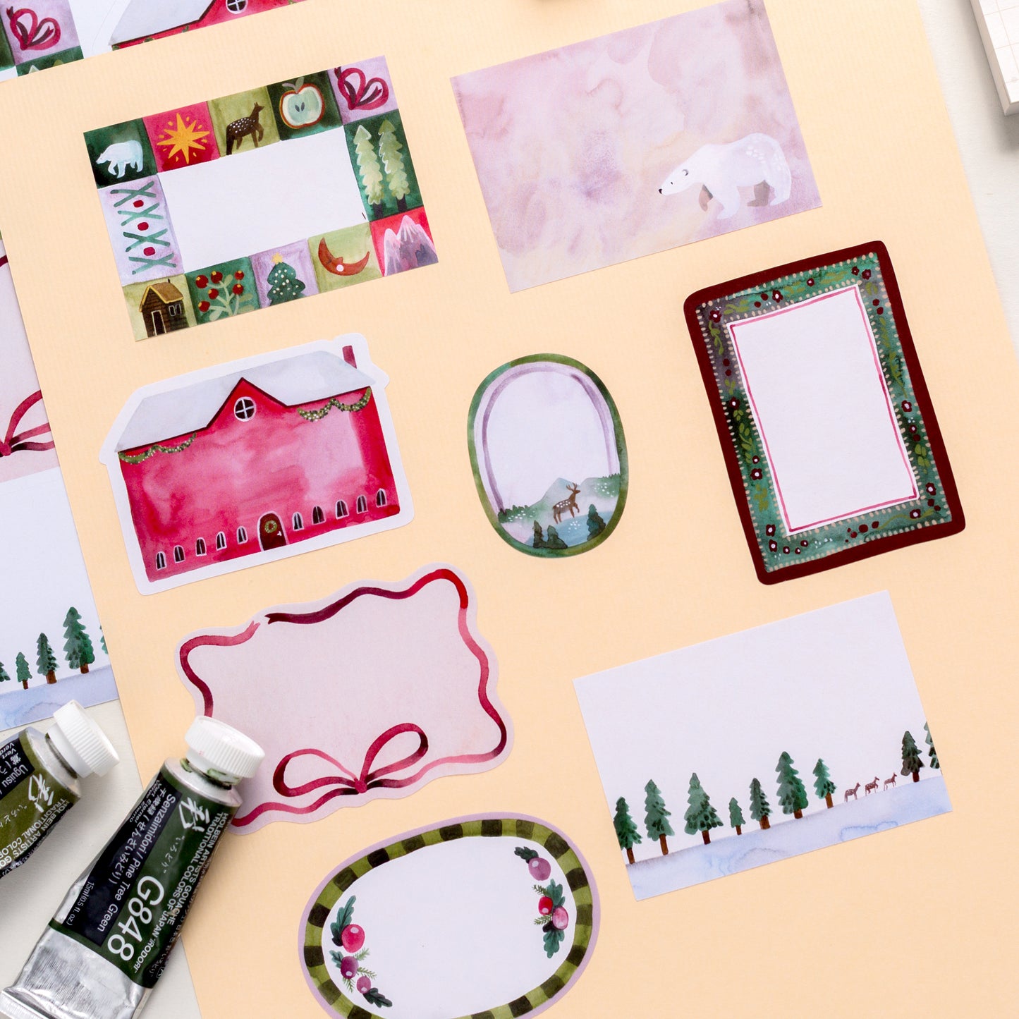 Vinyl sticker sheet — Summer Tiny Bits