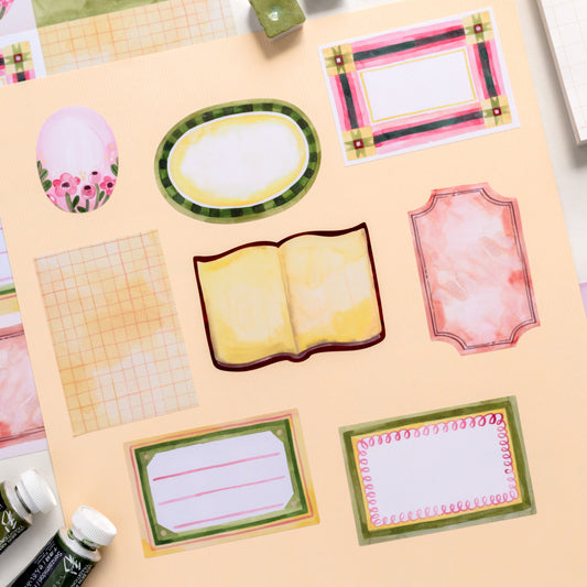 Vinyl sticker sheet — Summer Tiny Bits