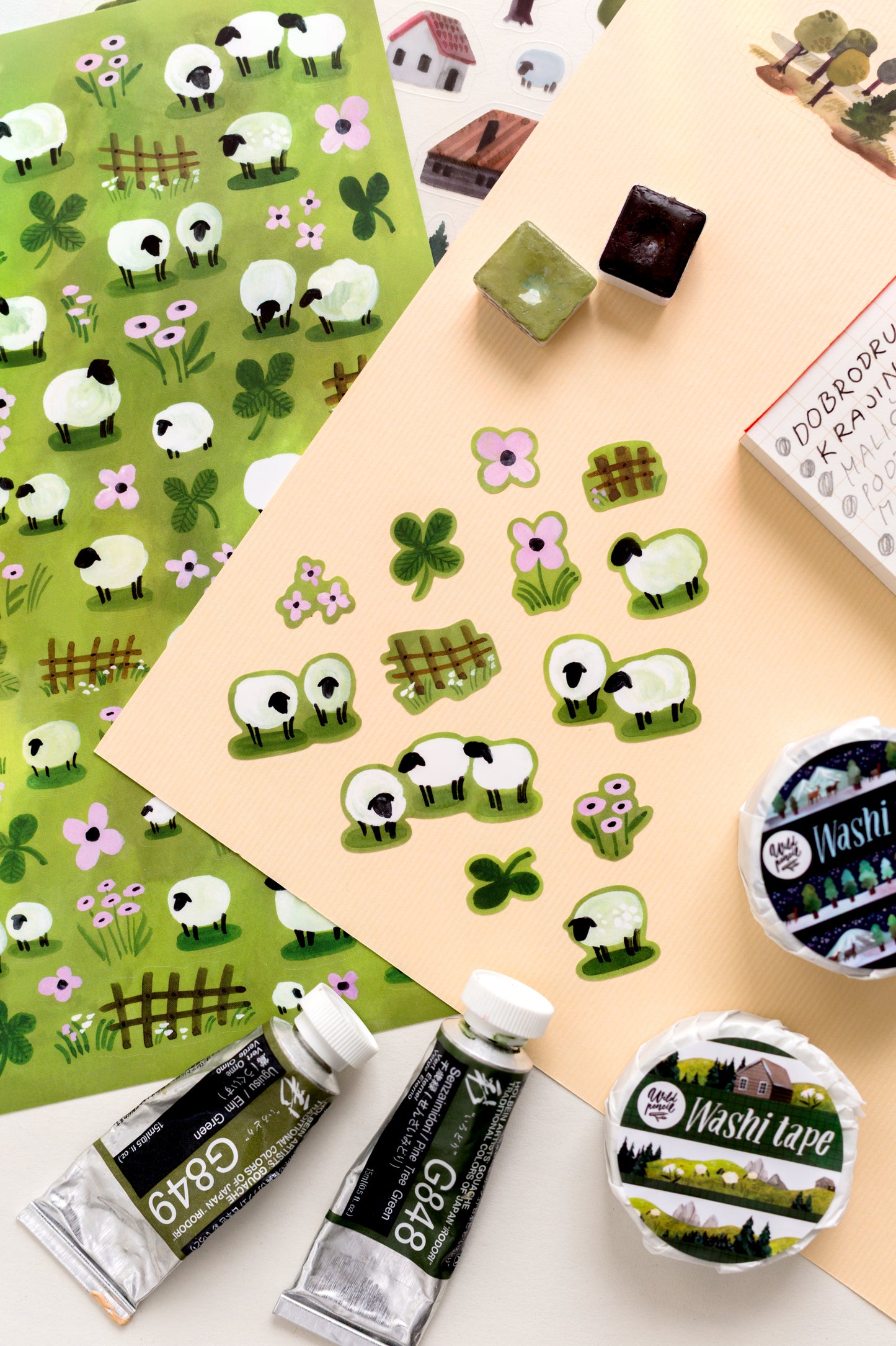 Vinyl sticker sheet — Stamps