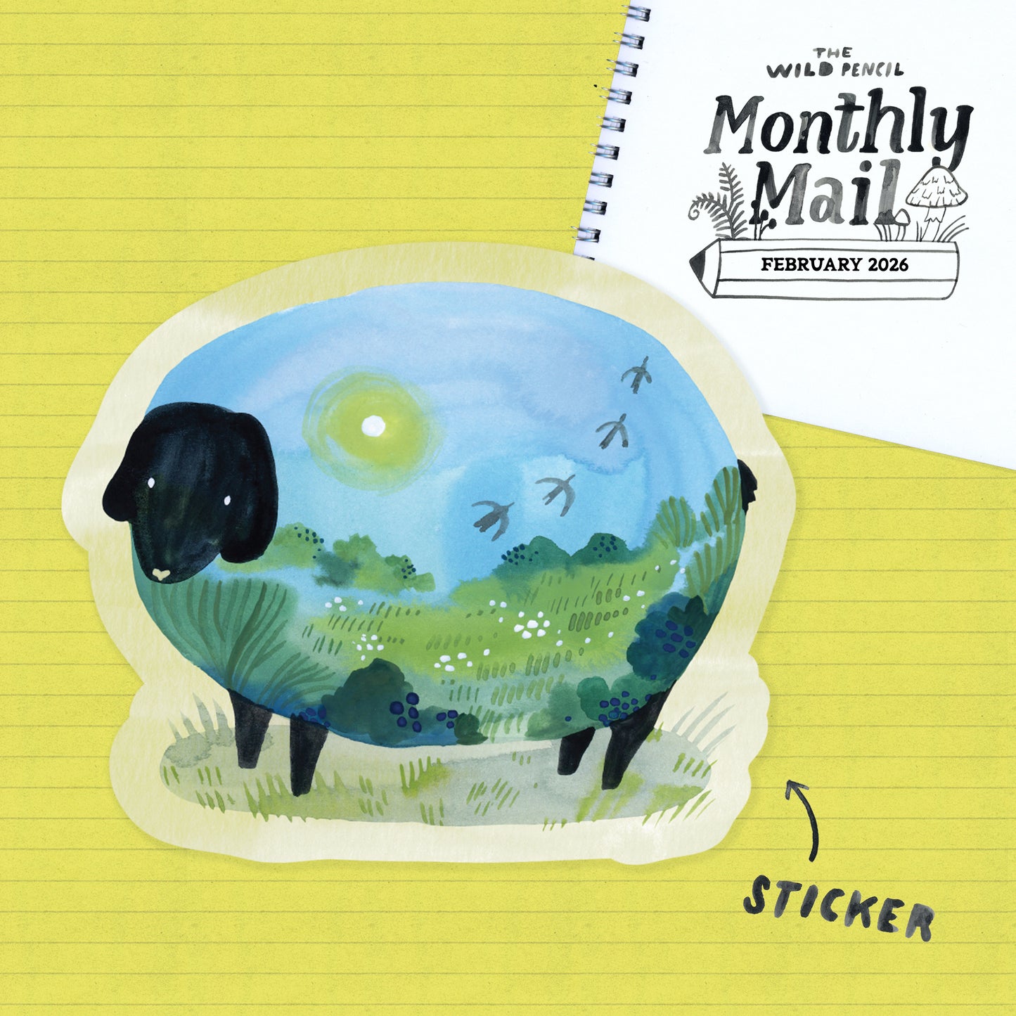 Měsíční samolepkové předplatné