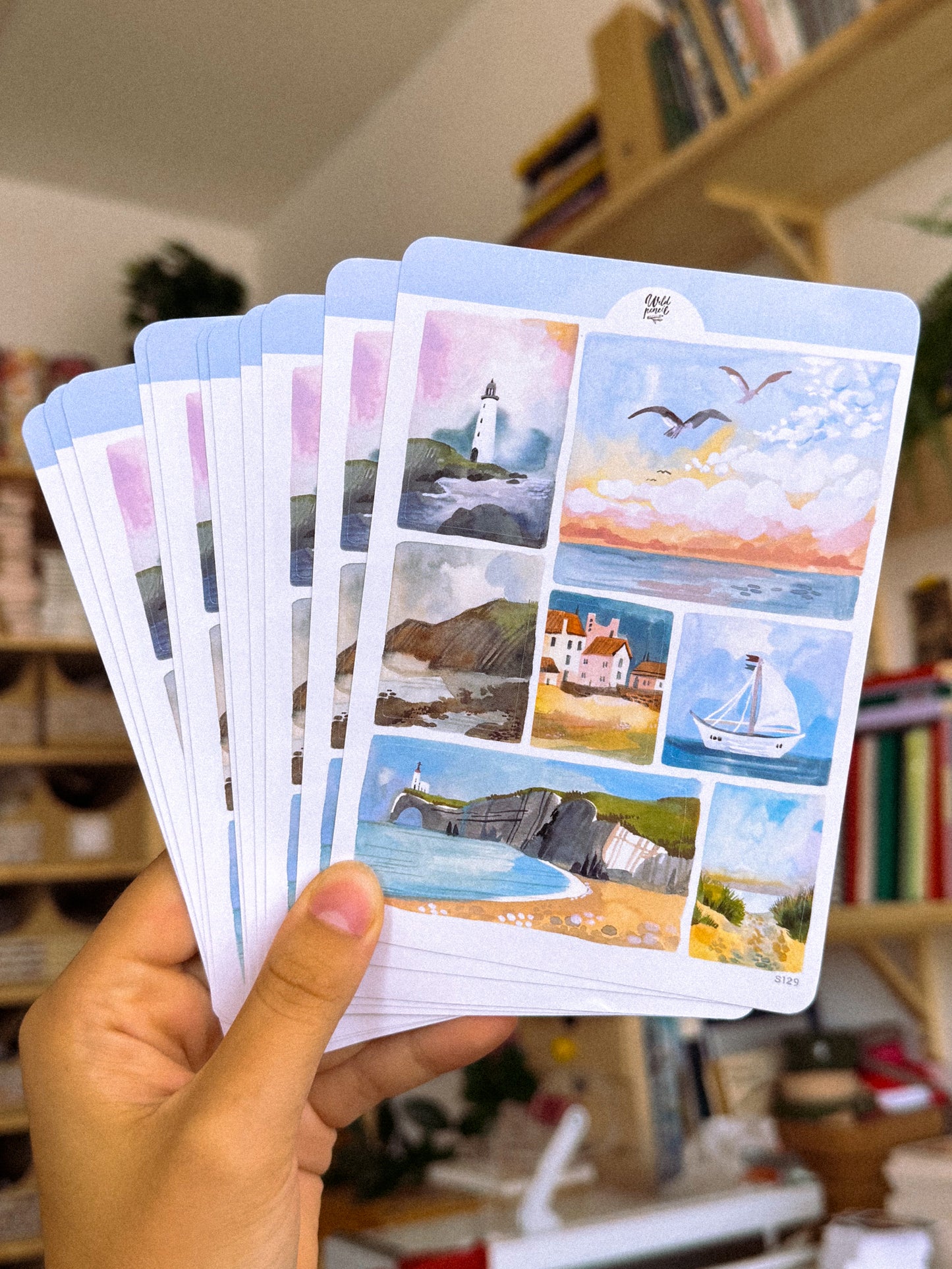 Sticker Sheet — Coastal Landscapes