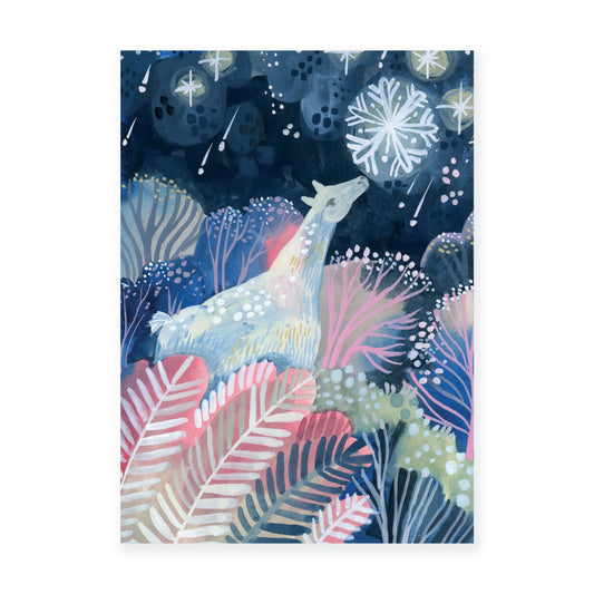 Pohlednice — Sněhová vločka