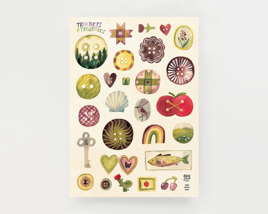 Vinyl sticker sheet — Stamps