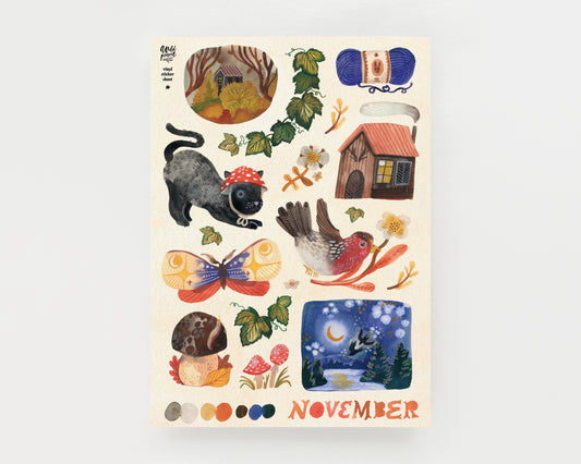 Vinyl sticker sheet — Stamps