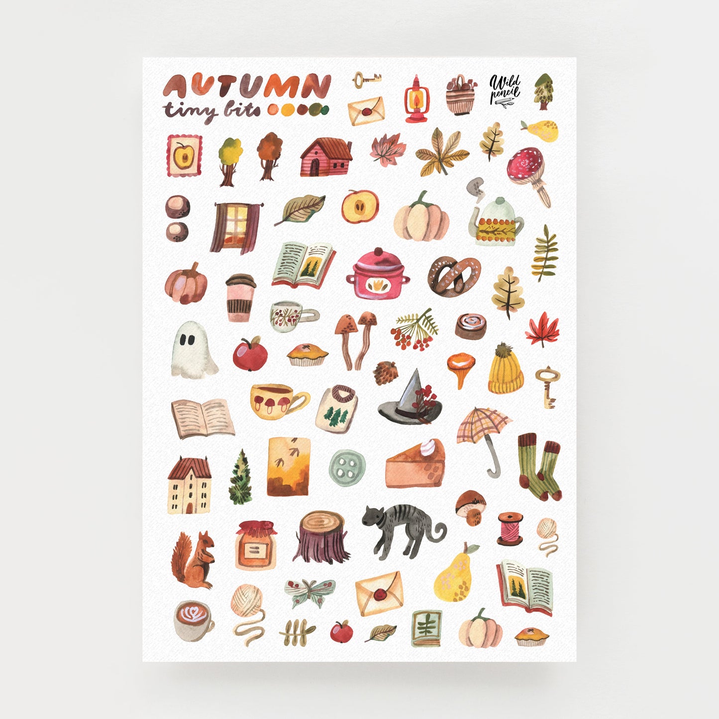 Vinyl sticker sheet — Autumn Tiny Bits