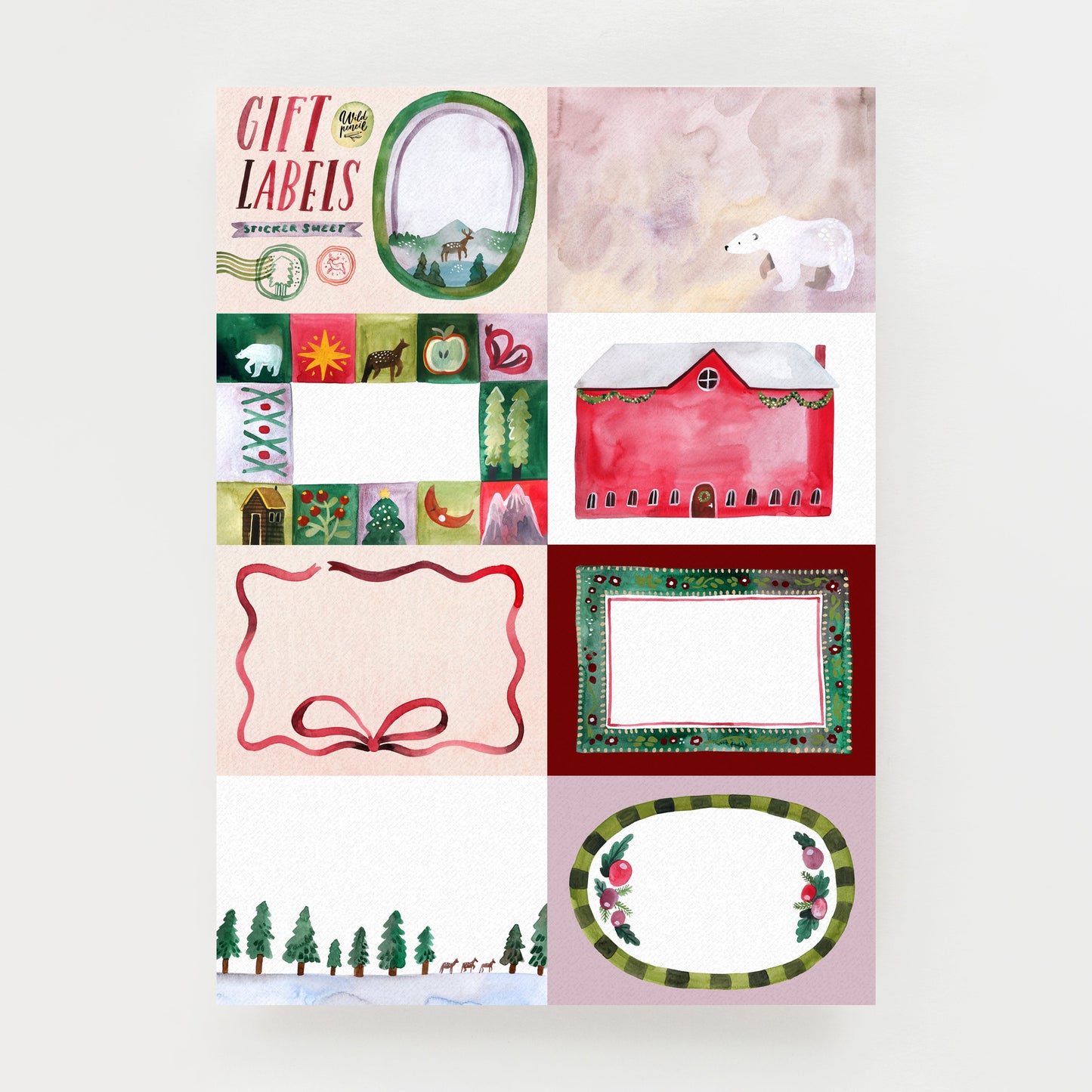 Vinyl sticker sheet — Summer Tiny Bits