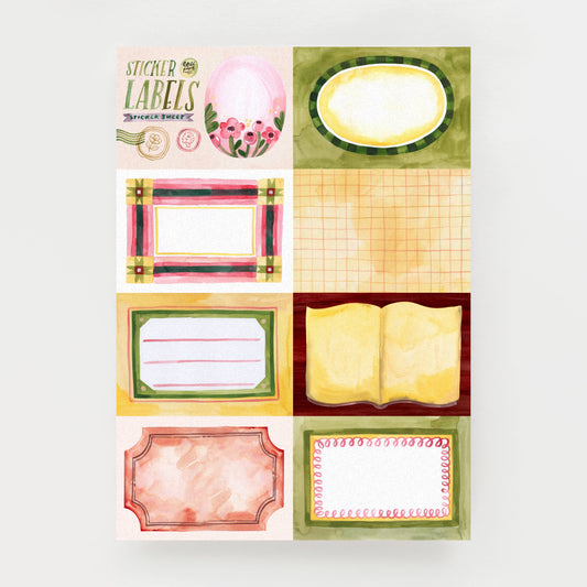 Vinyl sticker sheet — Summer Tiny Bits