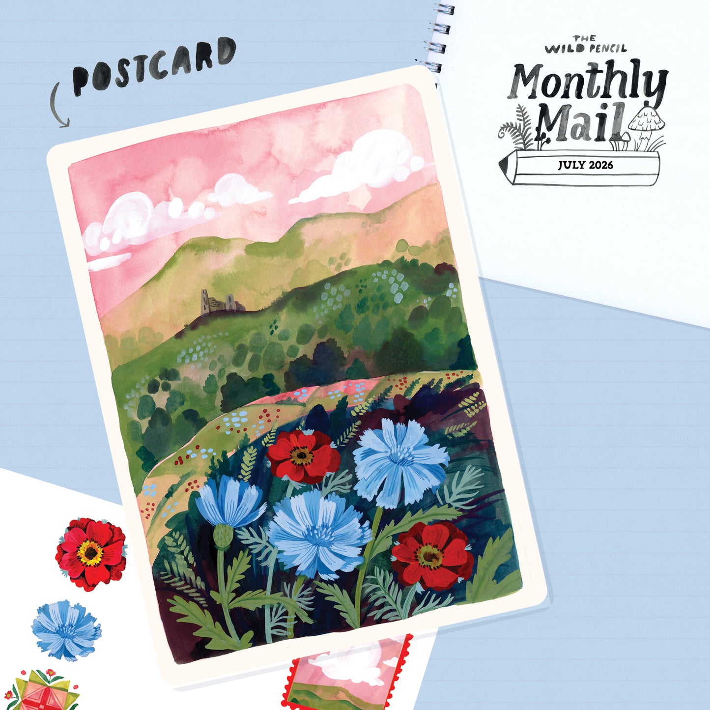 Monthly Postcard Subscription