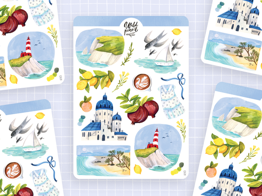 Sticker Sheet — Summer By The Sea