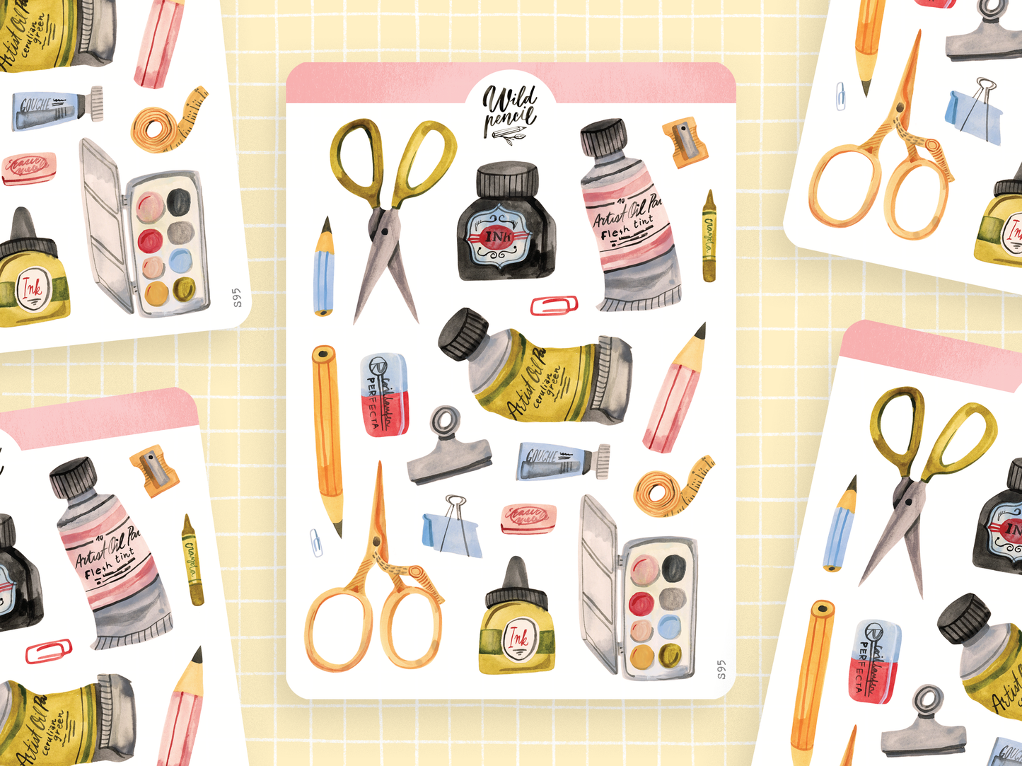 Sticker Sheet — Art Shop